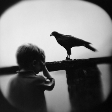 Boy and Hawk, 2005 © Keith Carter