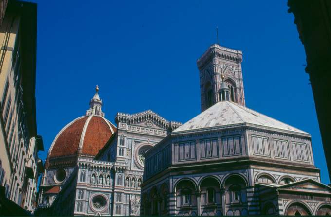 Bell Tower, Cathedral and Baptistery in Florence