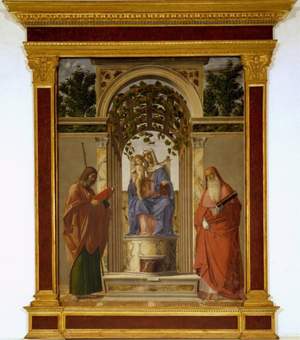 Cima da Conegliano, Madonna in trono con il Bambino tra i santi Giacomo e Girolamo, Vicenza, Musei Civici di vicenza, Pinacoteca di Palazzo Chiericati 