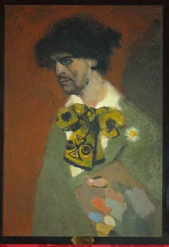 Lorenzo Viani autoritratto, circa 1911-1912, olio su cartone applicato su compensato, cm. 98&times;67 Firenze, Galleria d&rsquo;arte moderna, Palazzo Pitti Soprintendenza Speciale per il Patrimonio Storico Artistico ed Etnoantropologico e per il Polo Museale della Citt&agrave; di Firenze