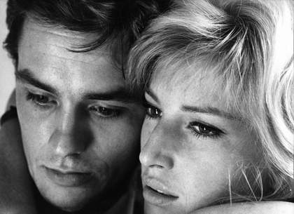 Alain Delon e Monica Vitti ne L&rsquo;eclisse, 1962