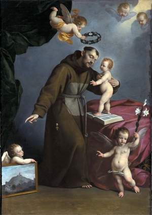 Carlo Ceresa, Sant'Antonio da Padova e Gesù Bambino, Gorlago - Chiesa S. Pancrazio, Foto Marco Mazzoleni 