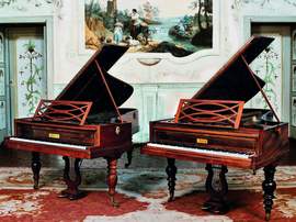 I due fortepiano Pleyel del 1839 e del 1852. Collezione Giulini