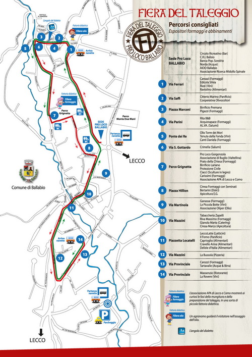 Fiera Taleggio: mappa