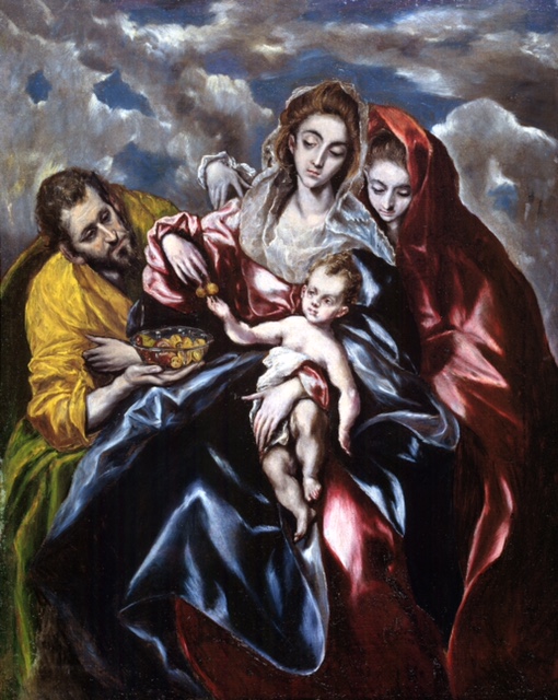 El Greco: Sacra Famiglia con la Maddalena