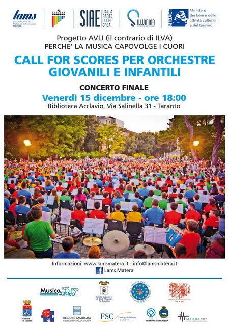 Call for Scores per orchestre giovanili e infantili