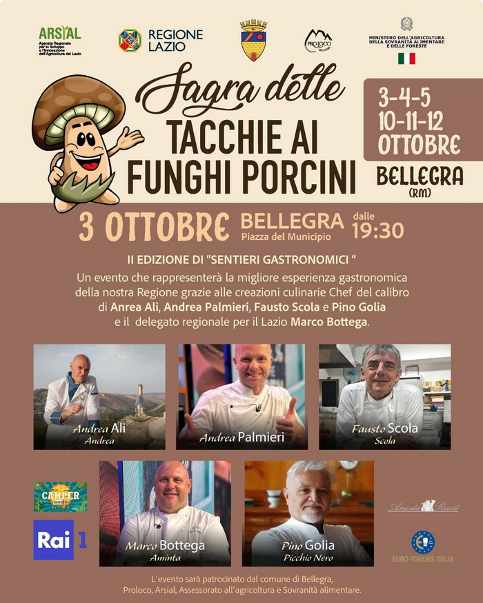 Bellegra Sagra Tacchie Funghi Porcini