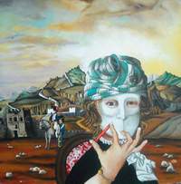 Marco Taglioli - Ussari, olio su tela, 1995