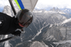Le cime di Lavaredo dal deltaplano
