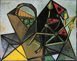 Pablo Picasso, Nature morte à la corbeille de fruits, 1942, Olio su tela, Collezione privata ©Succession Picasso, by SIAE 2011