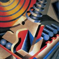Nicolaj Diulgheroff, L'uomo razionale, 1928, olio su tela