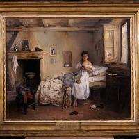 Induno Gerolamo, Triste presentimento, 1862