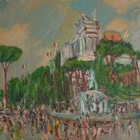 Luigi Le Voci. Della patria l'altare; 2005 olio su tela 50x70