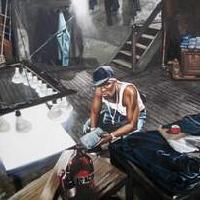Crime Story - Olio su tela di Mario Loprete