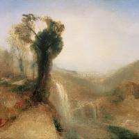 William Turner - Paesaggio a Nepi, Lazio, con acquedotto e cascata, circa 1828