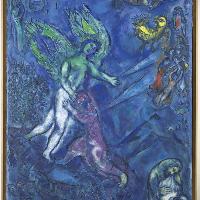 Marc Chagall, La lotta di Giacobbe e l’angelo