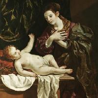 La Madonna in adorazione del Bambino