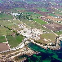 Veduta aerea del sito archeologico di Egnazia