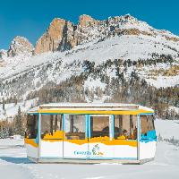 L’ultima neve da prima classe sulle Dolomiti