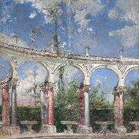 La Colonnade a Versailles, 1889 c.