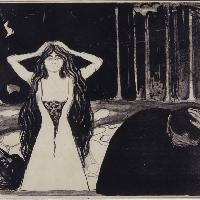 Edvard Munch La vanità, 1899 Litografia, 26,2x45,9 cm Venezia, Fondazione Musei Civici di Venezia - Galleria Internazionale d’Arte Moderna di Ca’ Pesaro