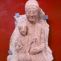 Domenico e Lanfranco da Ligurno, Madonna col Bambino, scultura, fine secolo XII - Museo Baroffio del Sacro Monte