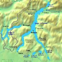 Mappa del Lago di Como