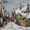 Luigi Brambati, (Castiglione d'Adda, Lodi 1925 - 1983), Aurey sotto la neve