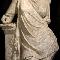 Statua in marmo bianco rappresentante figura femminile (in studio), I sec. a.C. Provenienza: Tivoli, santuario di Ercole Vincitore