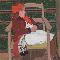 Oscar Ghiglia Bambina con fiocco rosso 1911 Olio su cartone, 37,7x33,4 cm Collezione privata Credito fotografico: Antonio Quattrone