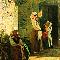 Vincenzo Cabianca La filatrice 1862 Olio su tela, 55x41 cm Collezione privata