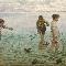 Angelo Tommasi, La caccia alle anatre, 1889, olio su tela, 177 x 251 cm. Udine, Galleria d