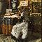 Telemaco Signorini, Non potendo aspettare, 1867, olio su tela, 46 x 37 cm. Collezione Fondazione Cariplo; Gallerie d