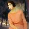 A.Bocchi, Bianca in rosa, 1930. 85 X 70, Olio su compensato, Fondazione Cariparma