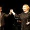 Musical nights - Katia Ricciarelli with her accompanist at the piano, Giulio Zappa