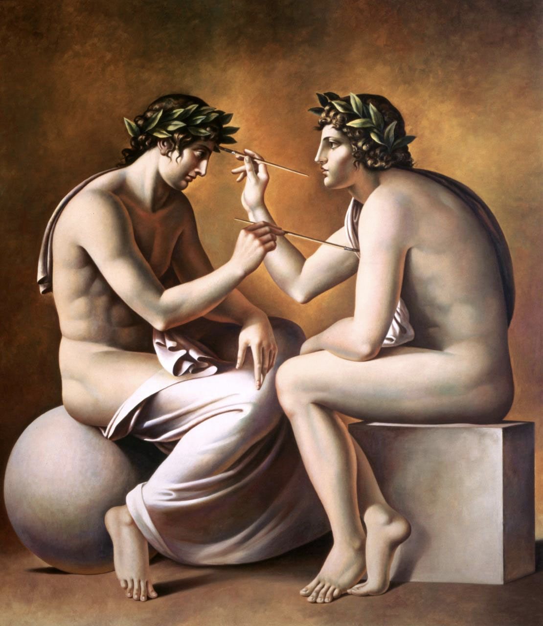 Carlo Maria Mariani, La mano ubbidisce all’intelletto, 1983, Olio su tela, 200 × 175 cm, Collezione privata