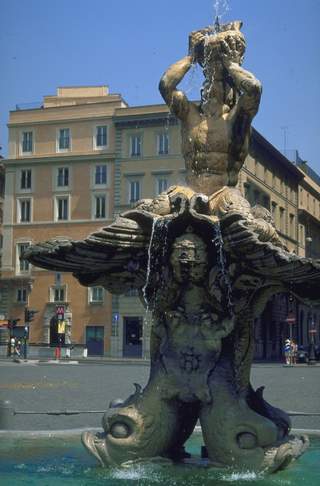 Fontana del tritone, piazza Barberini Roma