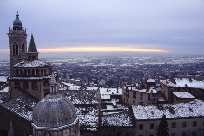 Il panorama della città alta