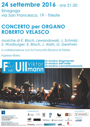 Festival Viktor Ullmann - Trieste, 24 settembre 2016