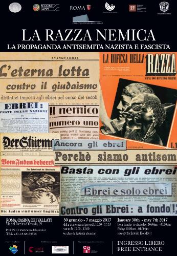 la propaganda antisemita nazista e fascista