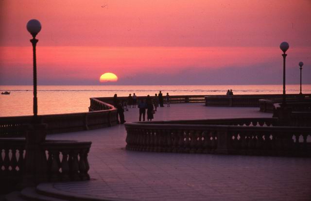 La passeggiata  a Livorno