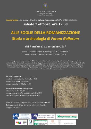 Alle soglie della romanizzazione: storia e archeologia di Forum Gallorum