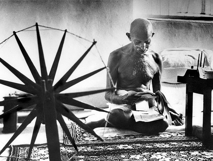 Gandhi, Pune, 1946. © Images by Margaret Bourke-White. 1946 The Picture Collection Inc. All rights reserved;