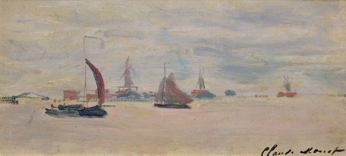 Claude Monet (1840-1926) Veduta della Voorzaan, 1871 