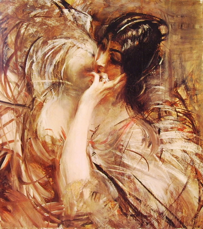 Giovanni Boldini La camicetta di voile, 1906 c. Olio su tela