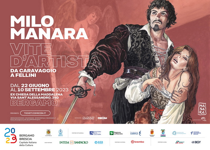 LA MOSTRA MILO MANARA: VITE D'ARTISTA. DA CARAVAGGIO A FELLINI