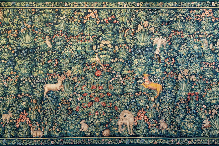 Arazzo millefiori Museo dellAntico Palazzo dei Vescovi Pistoia. Photo Ela Bialkowska OKNOstudio Courtesy Fondazione Pistoia Musei 1920x12