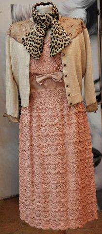 Abito in lana rosa con giacchino - Next Vintage Autunno 2012