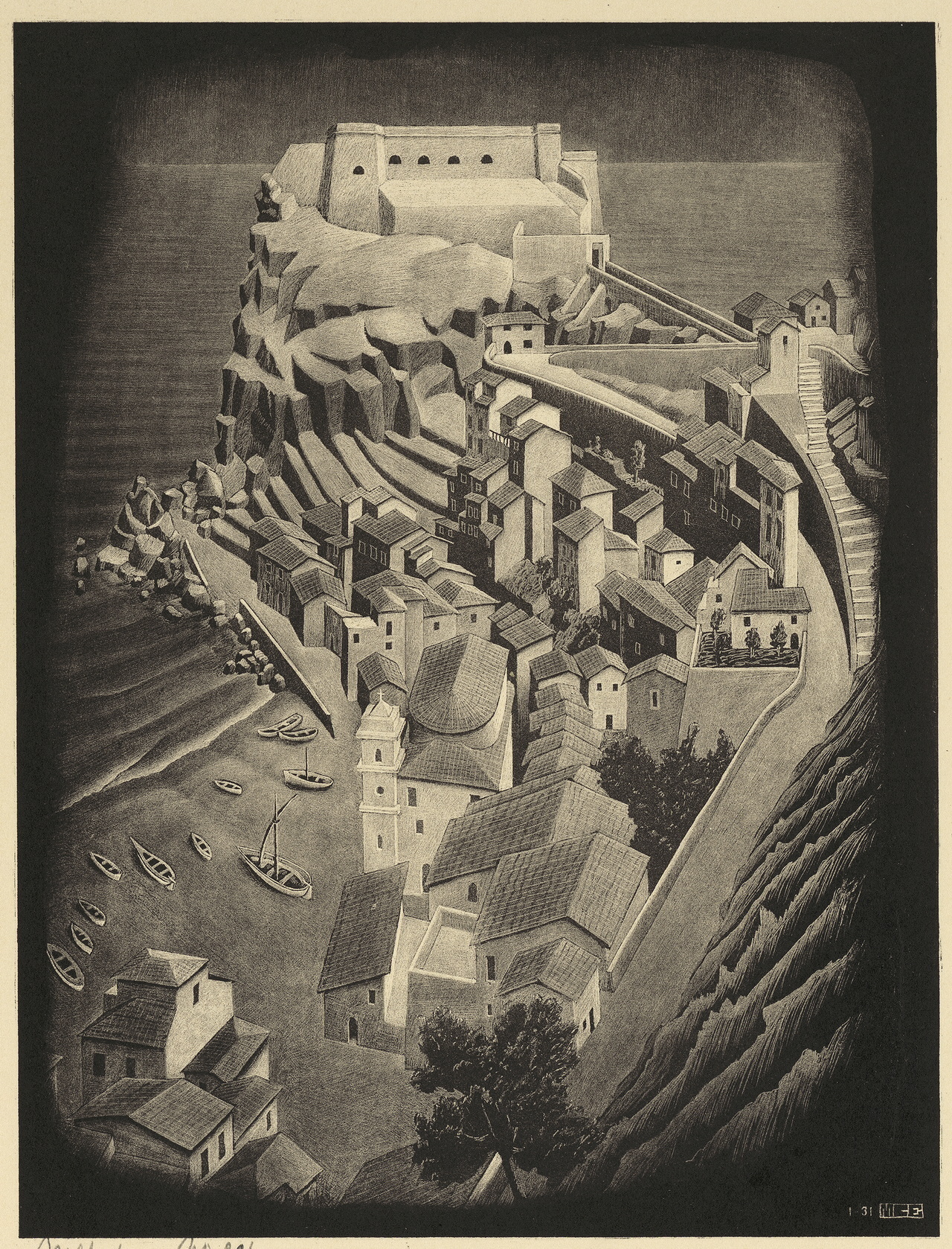 Maurits Cornelis Escher Scilla, Calabria, 1931 