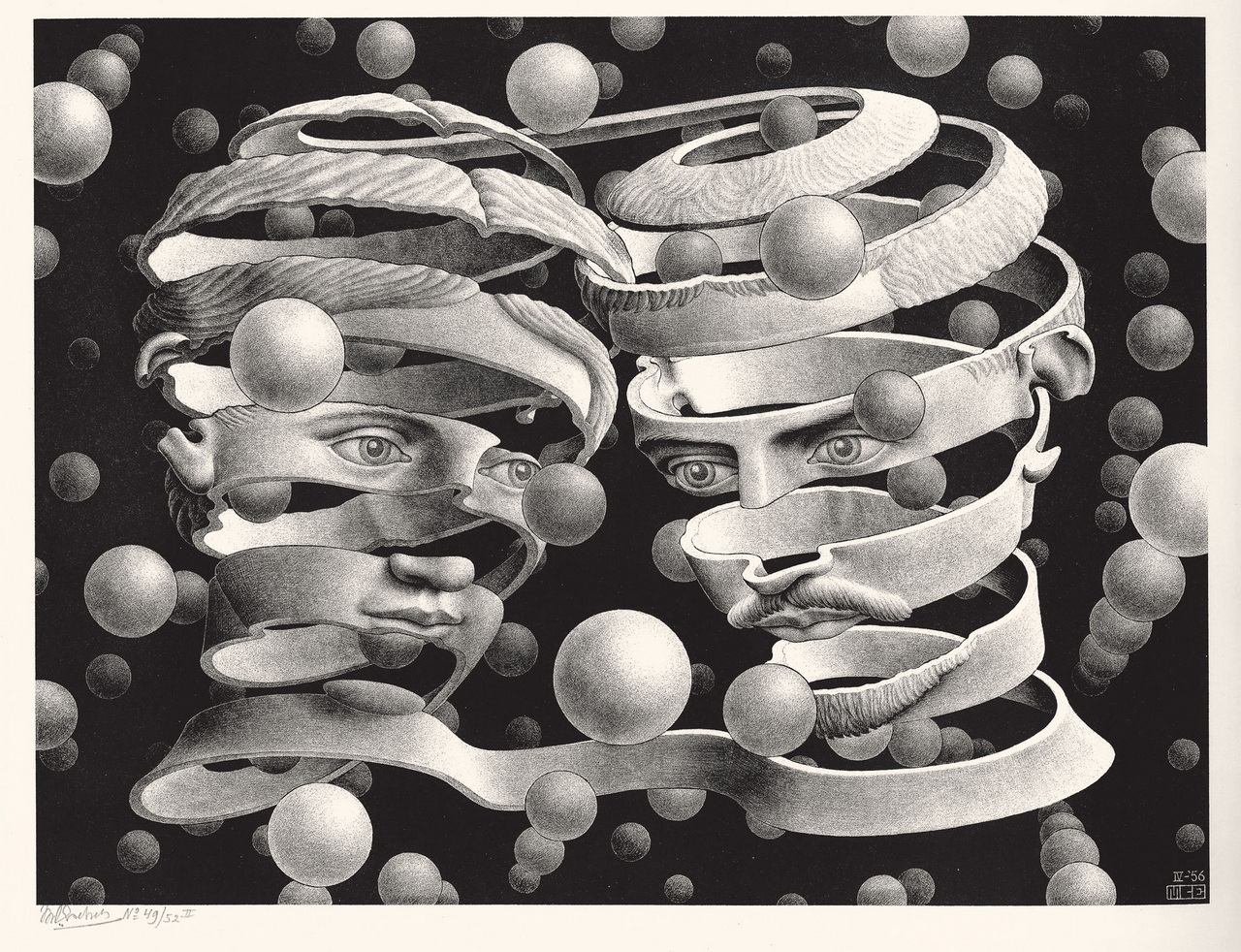 Maurits Cornelis Escher Vincolo d’unione, Aprile 1956 